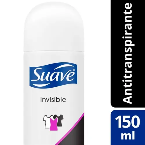 DESODORANTE SUAVE INVISIBLE FEMININO AEROSSOL 150ML