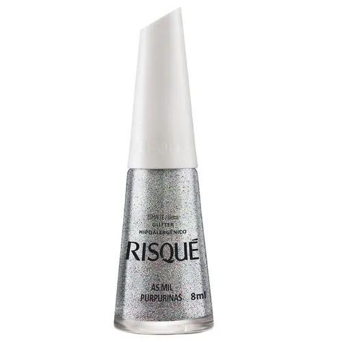 ESMALTE RISQUE EFEITOS GLITTER MIL PURPURINAS 8ML