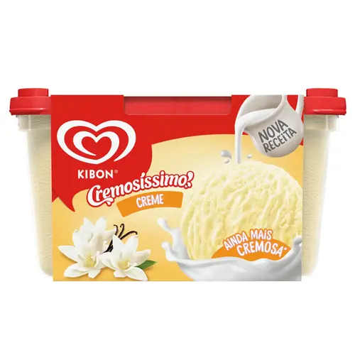KIBON SORVETE CREMOSISSIMO CREME 1,5LT