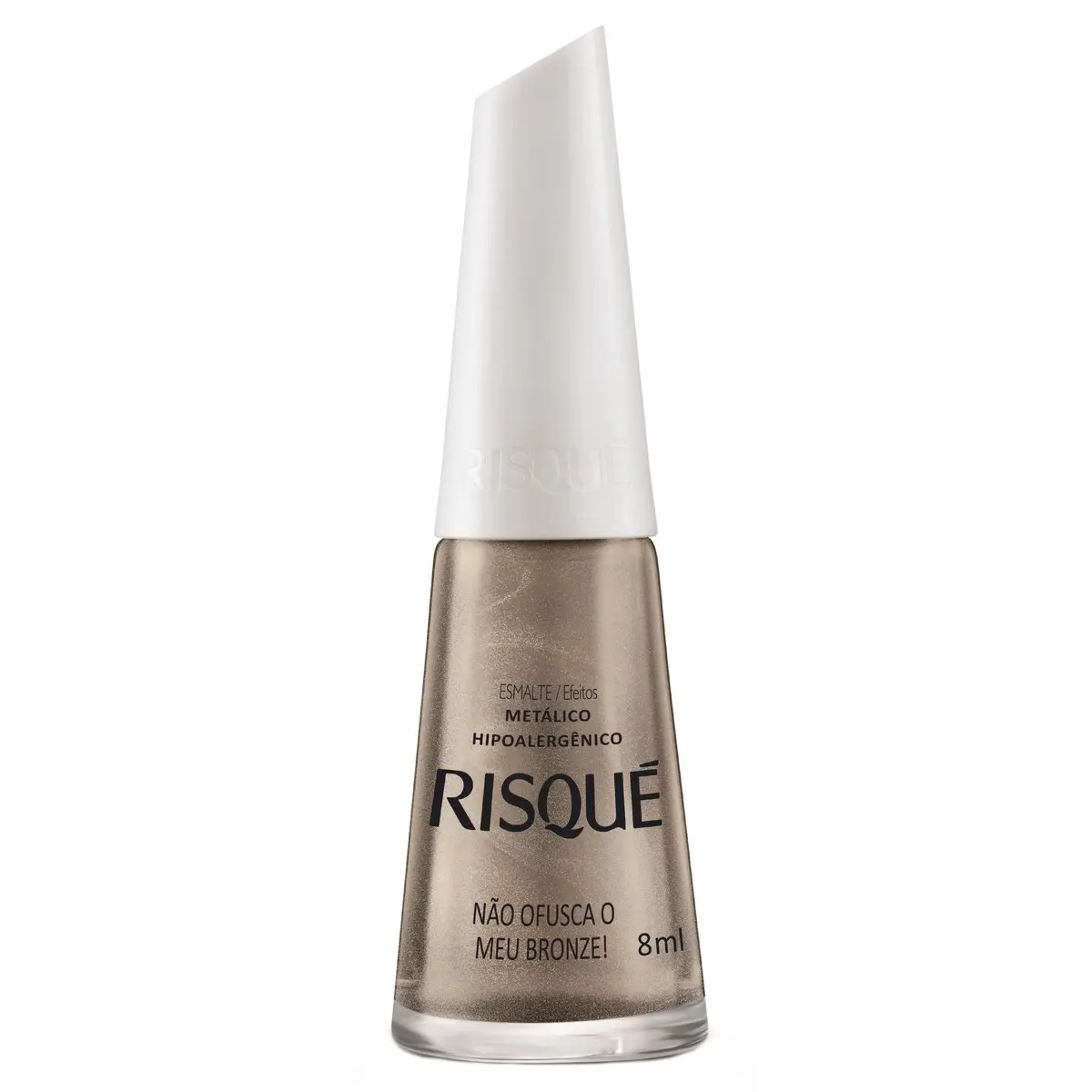 ESMALTE RISQUE METALICO EFEITOS NAO OFUSCA MEU BRONZE 8ML