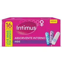 ABSORVENTE INTERNO INTIMUS MINI 16 UNIDADES