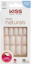 UNHAS POSTICAS FIRST KISS NATURAL QUADRADA MEDIO 28 UNIDADES