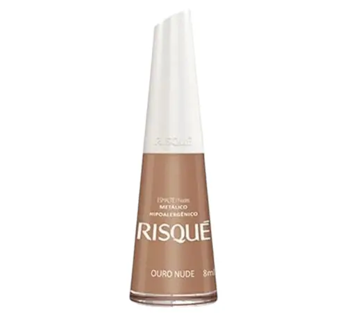 ESMALTE RISQUE METALICO OURO NUDE 8ML