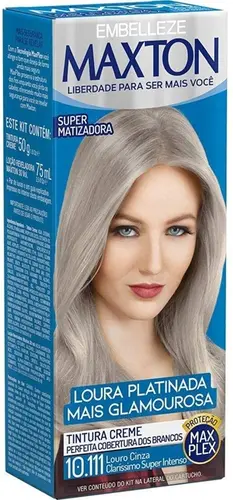 TINTURA MAXTON 10.111 LOURO CINZA CLARISSIMO