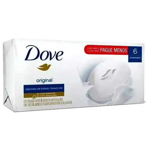 KIT SABONETE DOVE ORIGINAL 90GR 6UNIDADES