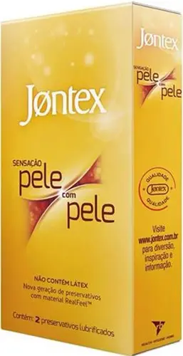PRESERVATIVO JONTEX PELE COM PELE 2 UNIDADES