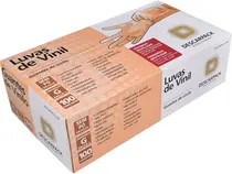 LUVA DESCARPACK VINIL SEM TALCO TAMANHO G 100 UNIDADES