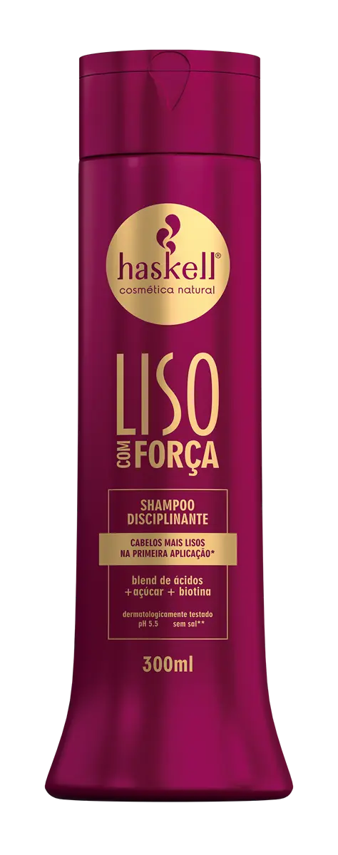 SHAMPOO HASKELL LISO COM FORCA 300ML