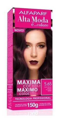 TINTURA ALTA MODA 5.65 VINHO ESCURO MARSALA