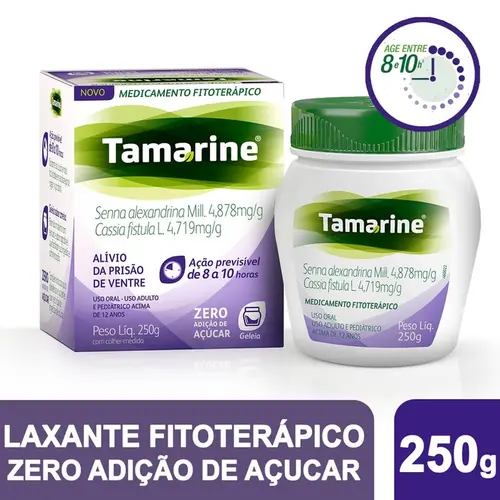 TAMARINE GELEIA ZERO ACUCAR 250GR INULINA + POLIDEXTROSE