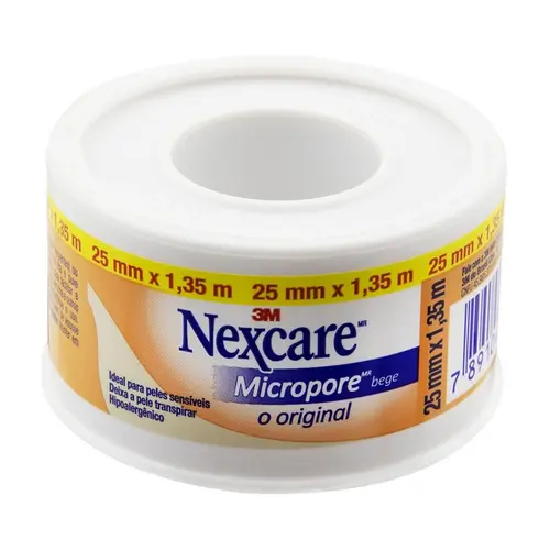 FITA 3M NEXCARE MICROPORE 25MMX1,35M BEGE