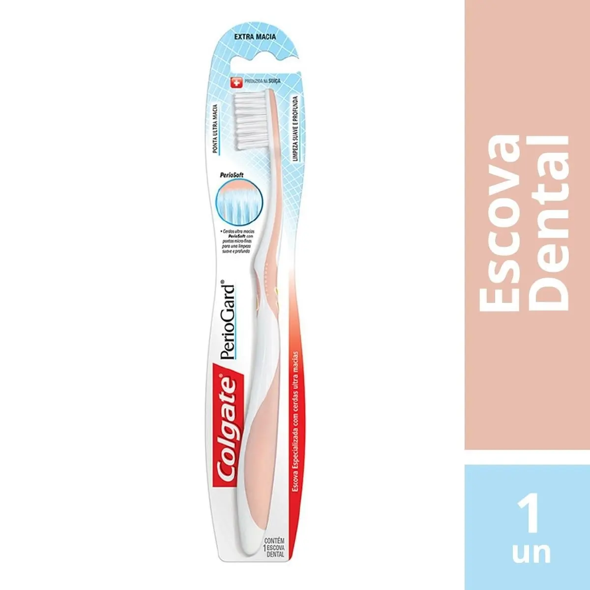 ESCOVA DENTAL COLGATE PERIOGARD EXTRA MACIA 1 UNIDADE