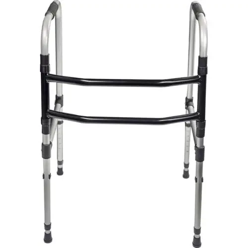 ANDADOR INDAIA ALUMINIO DOBRAVEL FIXO 2 BARRAS ADULTO (ANPP)