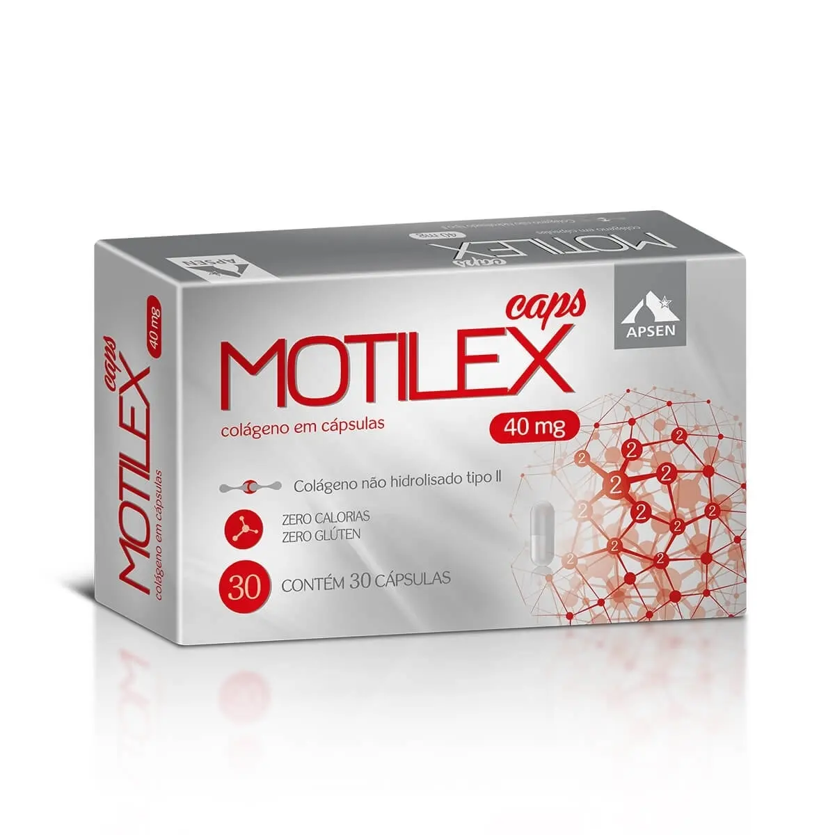 MOTILEX 30 CAPSULAS COLAGENO TIPO II NAO HIDROLISADO