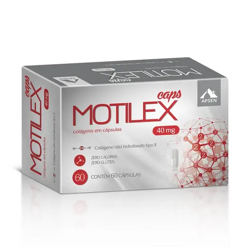 MOTILEX 60 CAPSULAS COLAGENO TIPO II NAO HIDROLISADO