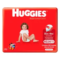 FRALDA HUGGIES MAXIMA PROTECAO XG 26 UNIDADES
