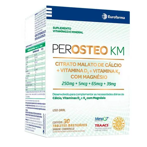 PEROSTEO KM 30TABLETES CALCIO + VITAMINA D