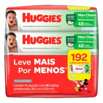 LENCOS UMEDECIDOS HUGGIES HIGIENE SUPERIOR PACK 192UN