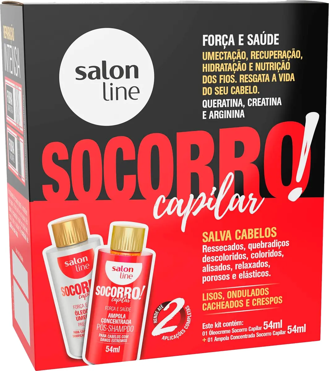 KIT SALON LINE SOCORRO CAPILAR 54ML