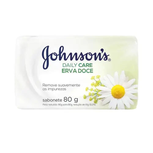 SABONETE J&J DAILY CARE ERVA DOCE 80GR