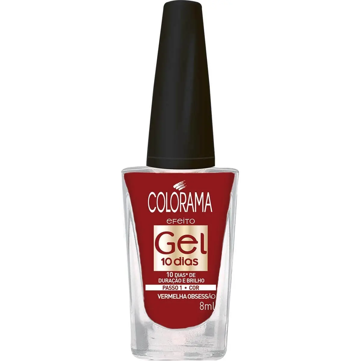 ESMALTE COLORAMA GEL 10 DIAS VERMELHO OBSESSAO 8ML