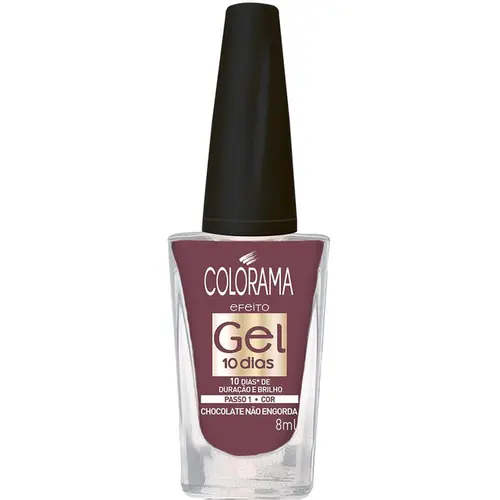 ESMALTE COLORAMA GEL 10 DIAS CHOCOLATE NAO ENGORDA 8ML
