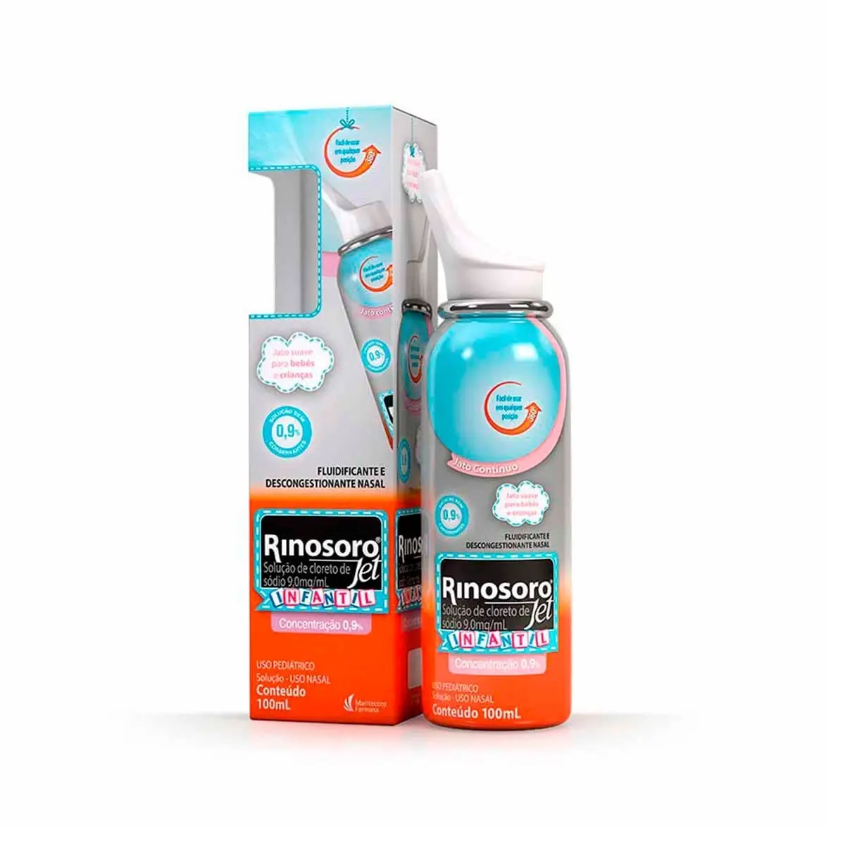 RINOSORO JET INFANTIL 0,9% SPRAY 100ML SODIO CLORETO