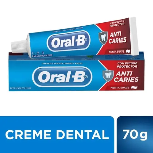 CREME DENTAL ORAL-B ANTICARIES 123 70GR