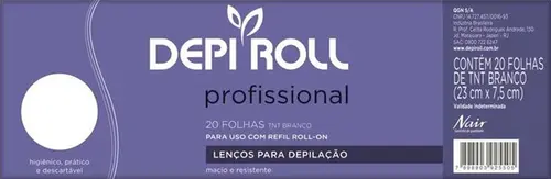 FOLHAS DEPILATORIAS DEPIROLL TNT 20 UNIDADES