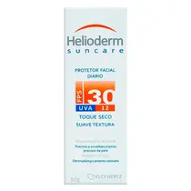 PROTETOR SOLAR FACIAL HELIODERM ROS ANTIOLEOSIDADE FPS30 50GR