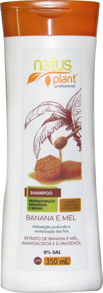SHAMPOO NATUS PLANT BANANA E MEL 350ML