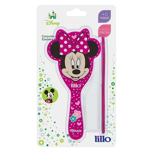 KIT LILLO ESCOVA E PENTE MINNIE (COD:303130)