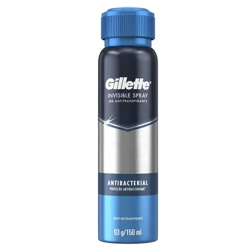DESODORANTE GILLETTE ANTIBACERIAL MASCULINO SPRAY 150ML