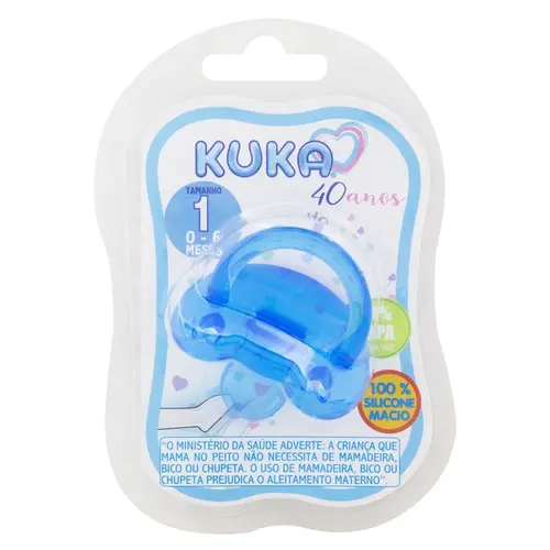 CHUPETA KUKA SOFT SILICONE ORTO N1 AZUL (COD: 2701)