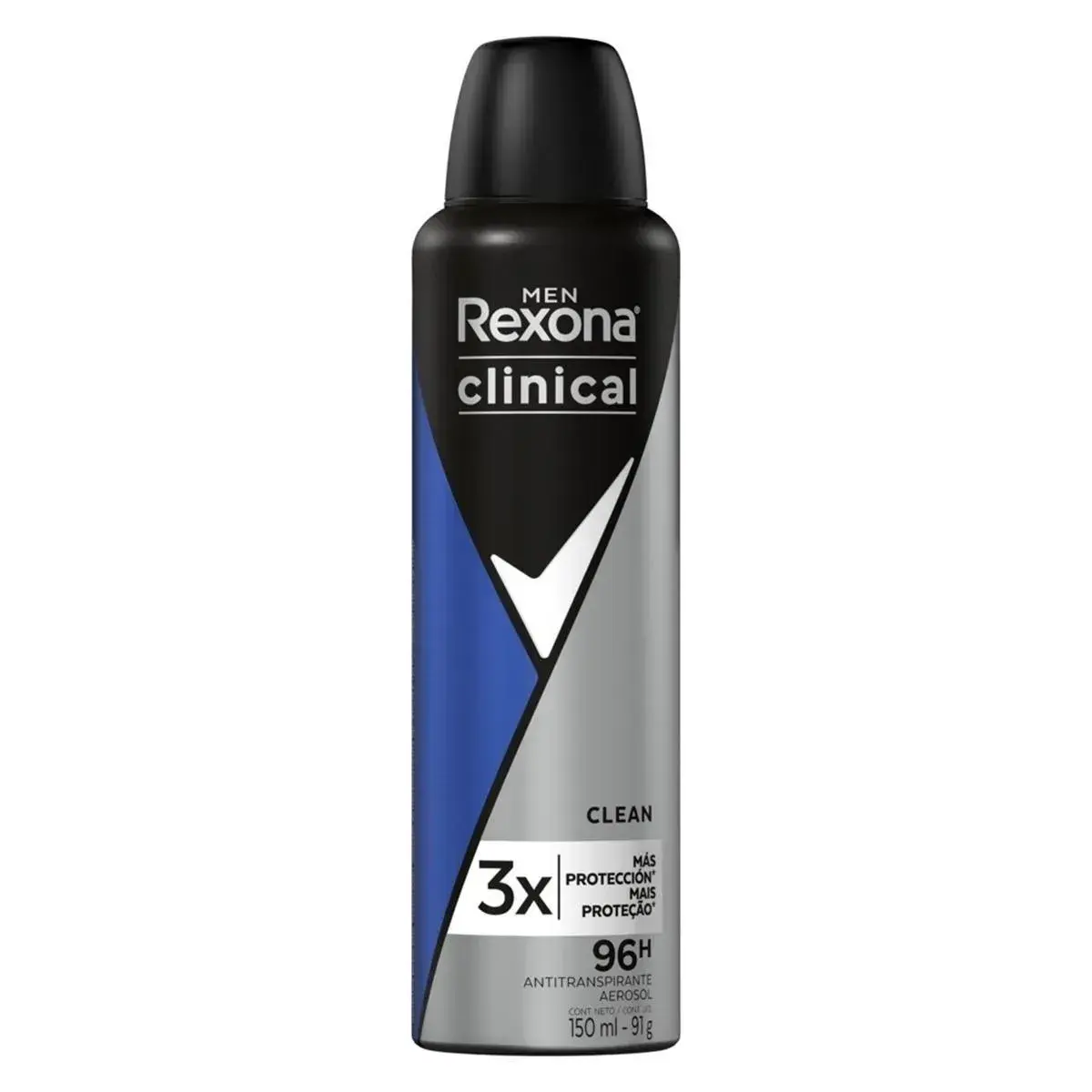 DESODORANTE REXONA CLINICAL CLEAN MASCULINO AEROSSOL 150ML