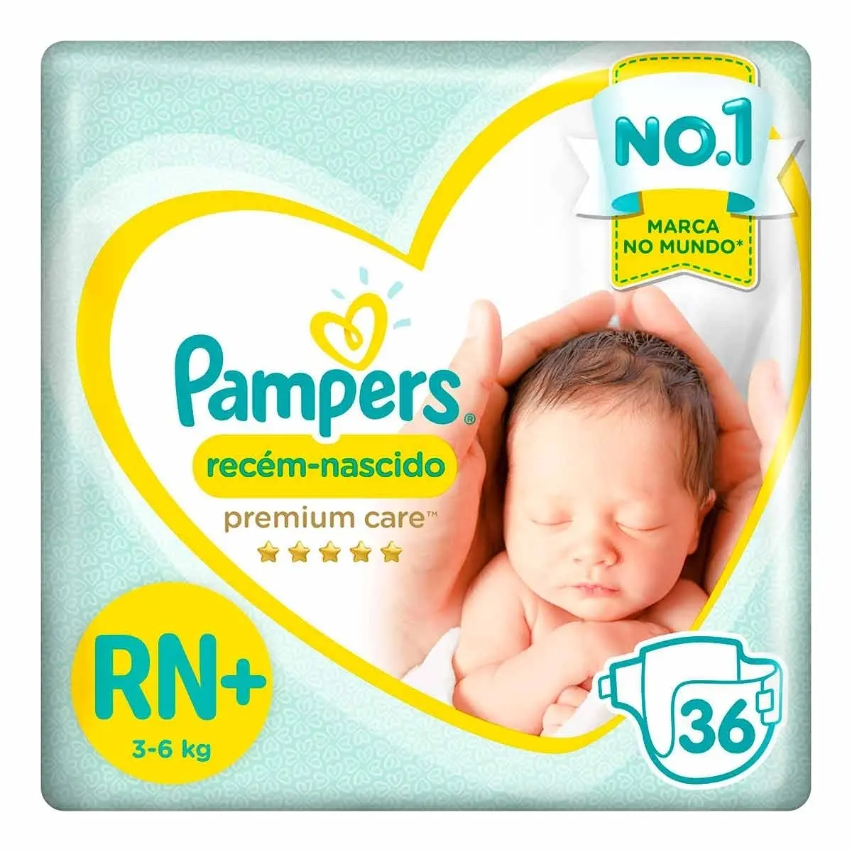 FRALDA PAMPERS PREMIUM CARE RN MAIS 36 UNIDADES