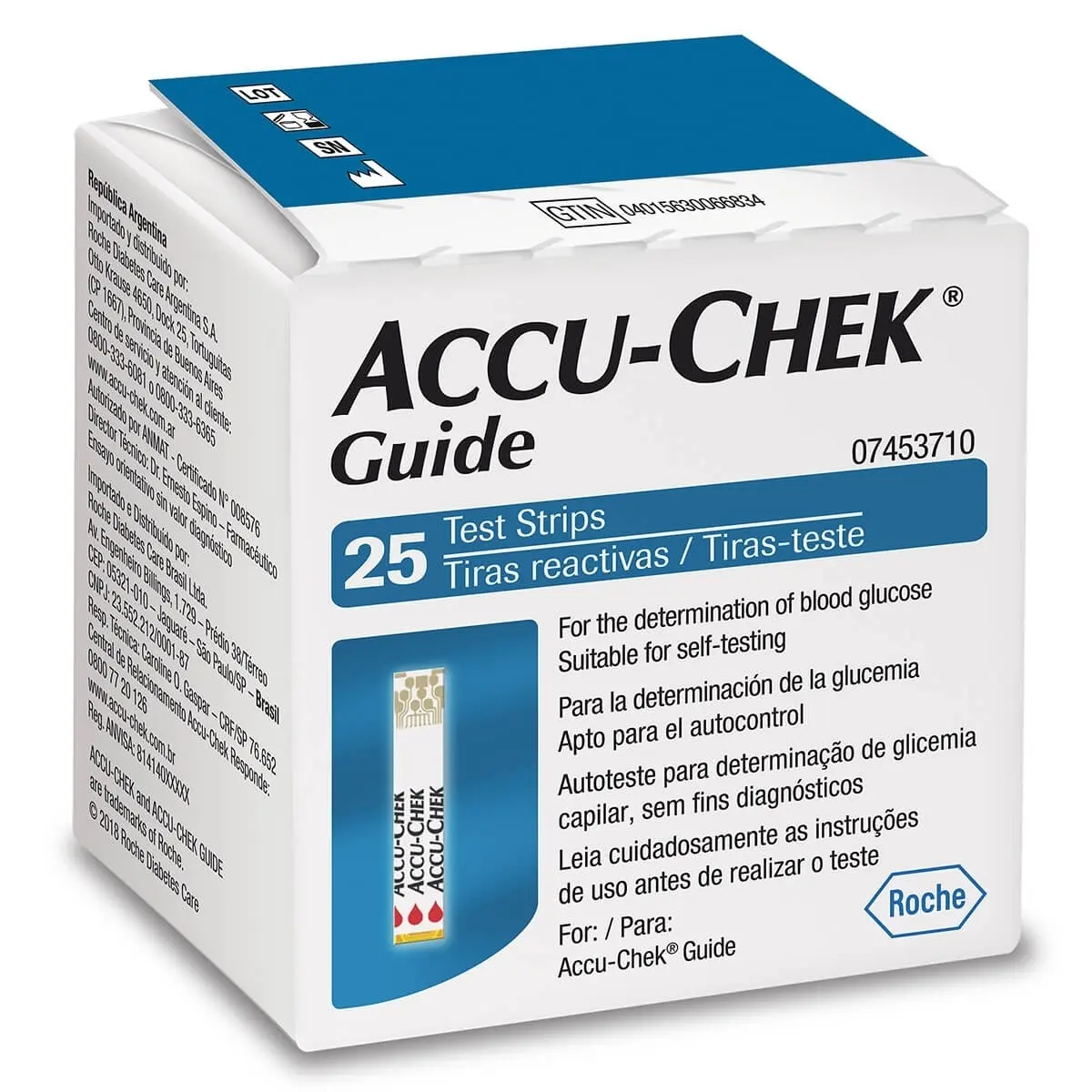 TIRAS ACCU-CHEK GUIDE 25 TIRAS