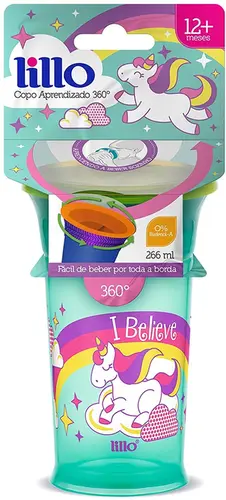 COPO LILLO TREINAMENTO 360 ROSA 266ML