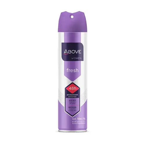 DESODORANTE ABOVE FRESH FEMININO AEROSSOL 150ML
