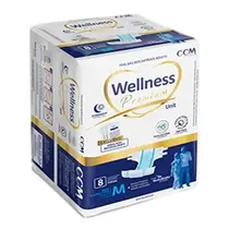 FRALDA GERIATRICA WELLNESS PREMIUM TAMANHO M 8 UNIDADES