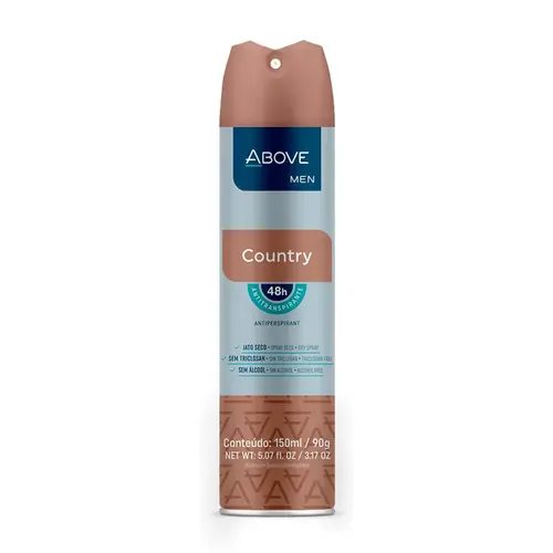 DESODORANTE ABOVE COUNTRY MASCULINO AEROSSOL 150ML 90GR