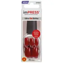 UNHAS POSTICAS KISS NY IMPRESS MEDIO MESSAGE ME