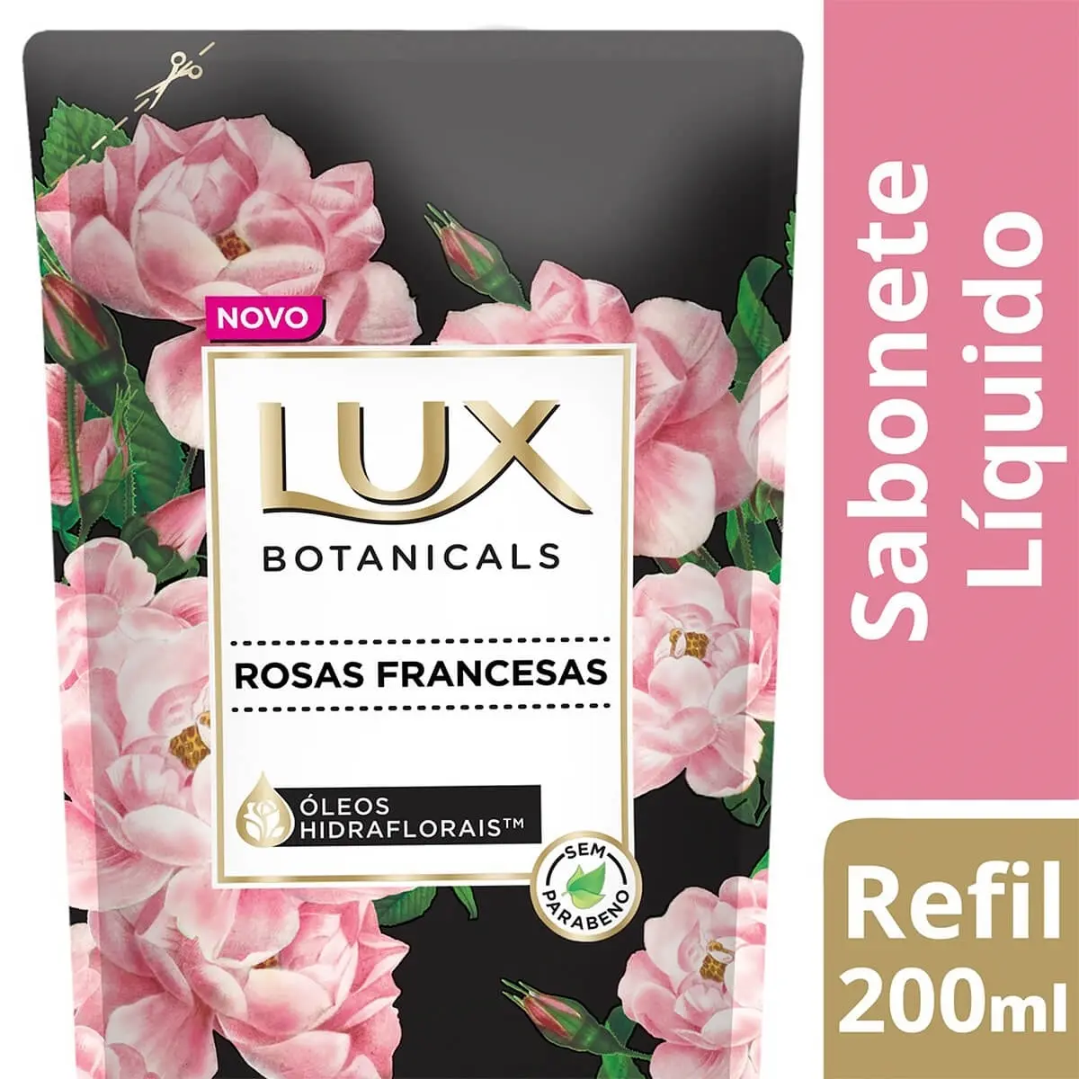 REFIL SABONETE LIQUIDO LUX BOTANICALS ROSAS FRANCESAS 200ML