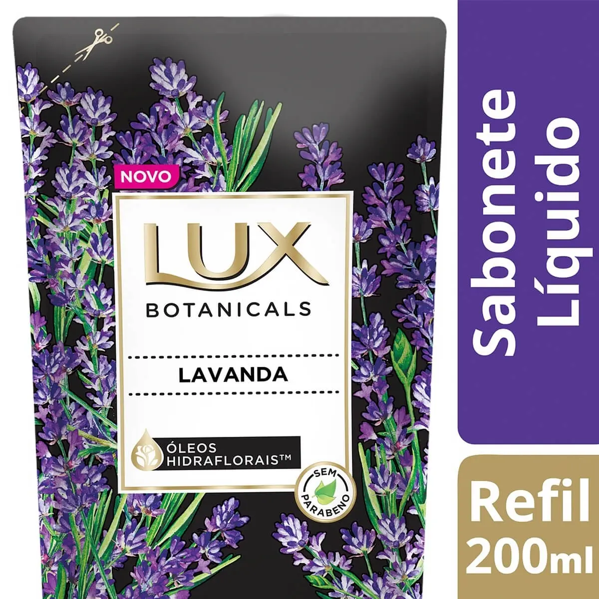 REFIL SABONETE LIQUIDO LUX BOTANICALS LAVANDA 200ML