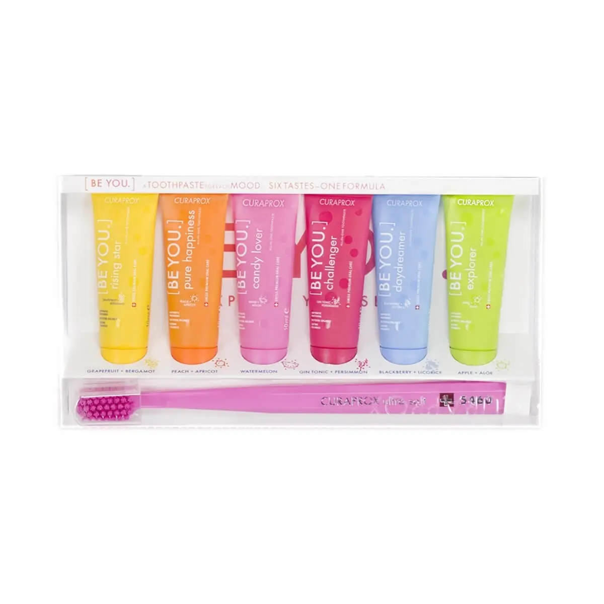 KIT CURAPROX CREME DENTAL BE YOU 6 UNIDADES + ESCOVA DENTAL US 5460