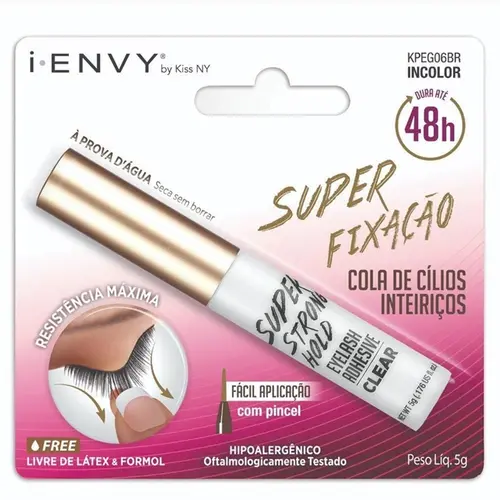 COLA PARA CILIOS KISS NY I-ENVY 48HR