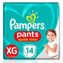 FRALDA PAMPERS PANTS TAMANHO XG 14 UNIDADES