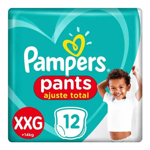 FRALDA PAMPERS PANTS TAMANHO XXG 12 UNIDADES