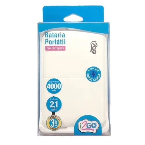 BATERIA EXTERNA I2GO 4000MAH (I2GBAT006)