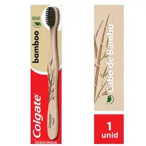 ESCOVA DENTAL COLGATE BAMBOO 1 UNIDADE